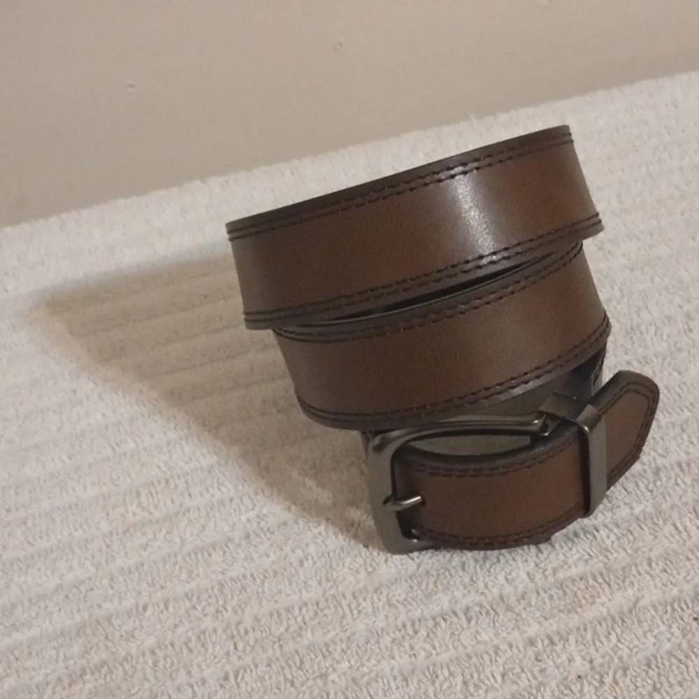 Black Wide Leather Buckle Belt